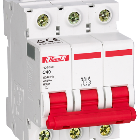 MCB HIMEL HDB3WN3_ 3P (6~63A) 6KA